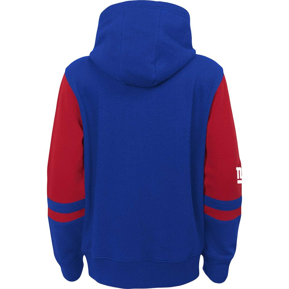 New York Giants Preschool Stadium Color Block Full-Zip Hoodie - Royal cheap