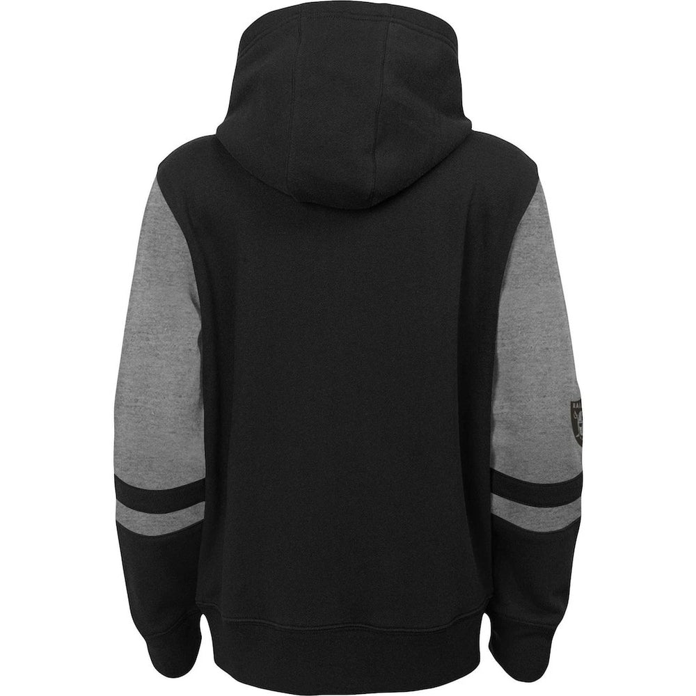 Las Vegas Raiders Preschool Stadium Color Block Full-Zip Hoodie - Black discount