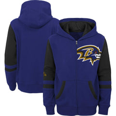 Baltimore Ravens Preschool Stadium Color Block Full-Zip Hoodie - Purple outlet