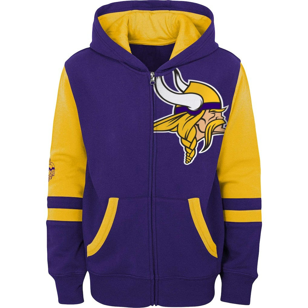 Minnesota Vikings Preschool Stadium Color Block Full-Zip Hoodie - Purple online