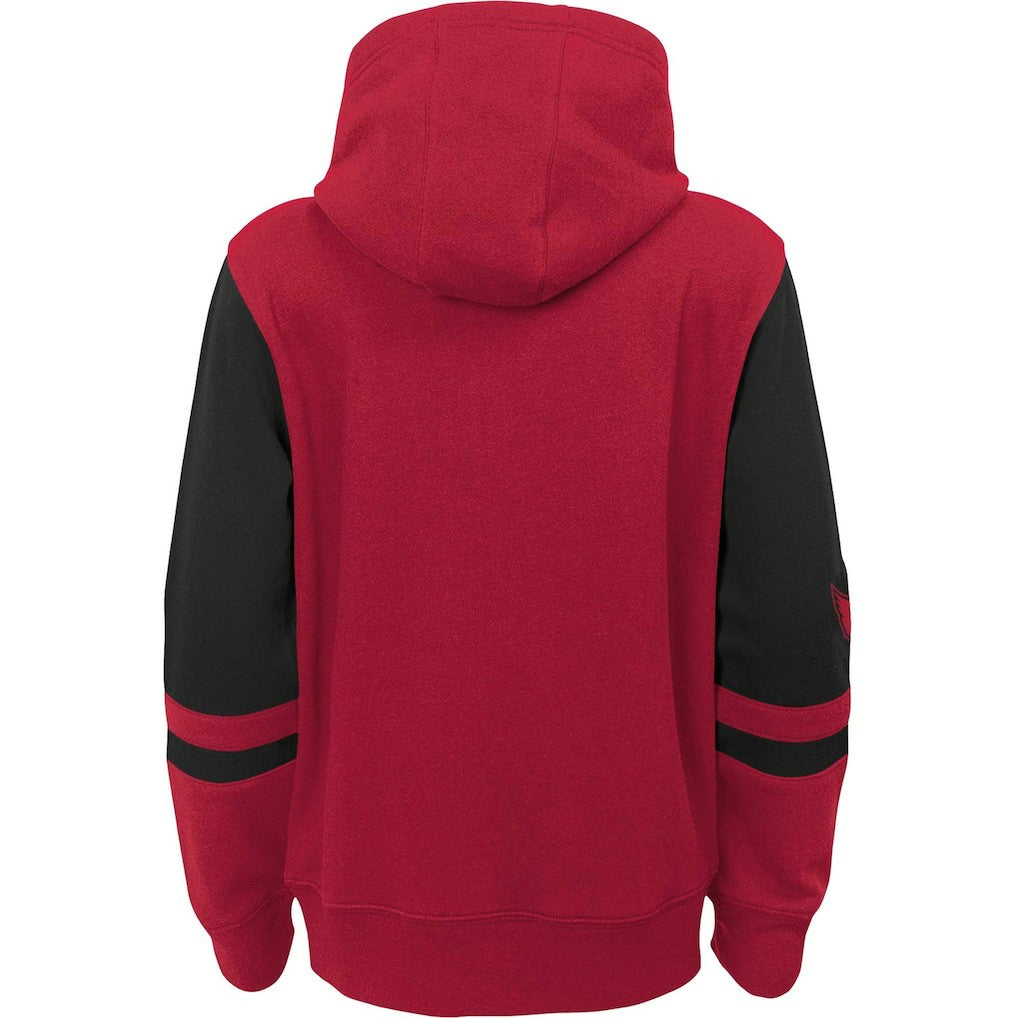 Arizona Cardinals Youth Colorblock Full-Zip Hoodie - Cardinal outlet