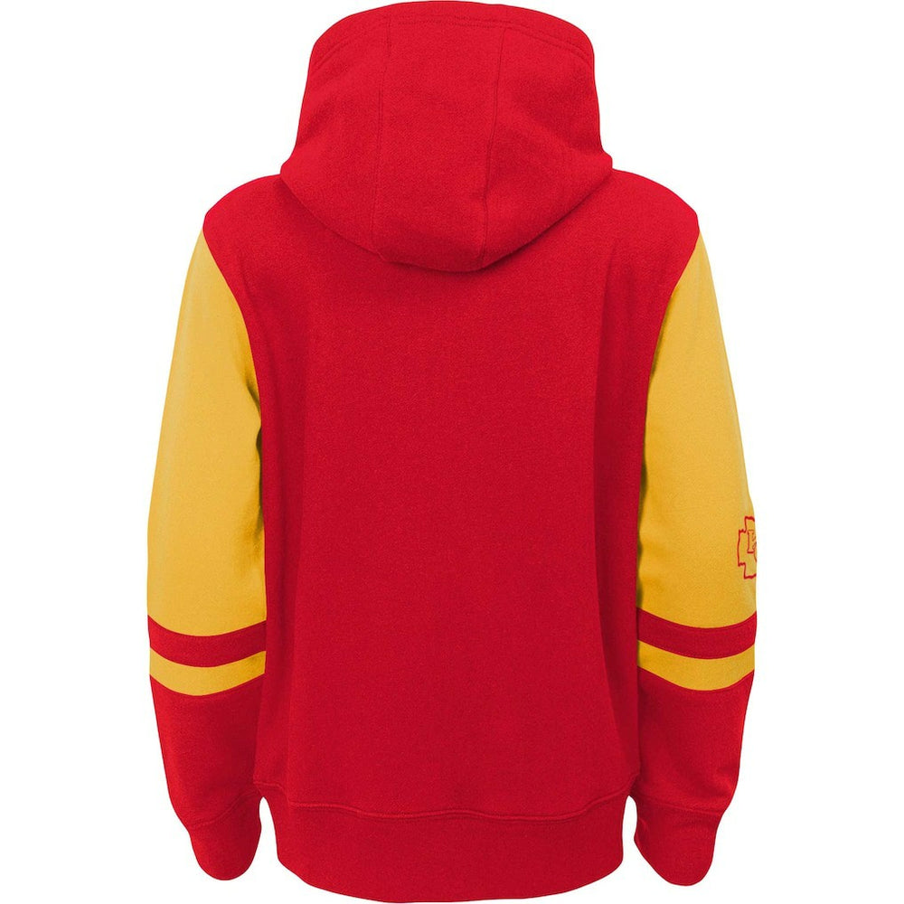 Kansas City Chiefs Youth Colorblock Full-Zip Hoodie - Red outlet