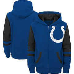 Indianapolis Colts Youth Colorblock Full-Zip Hoodie - Royal cheap
