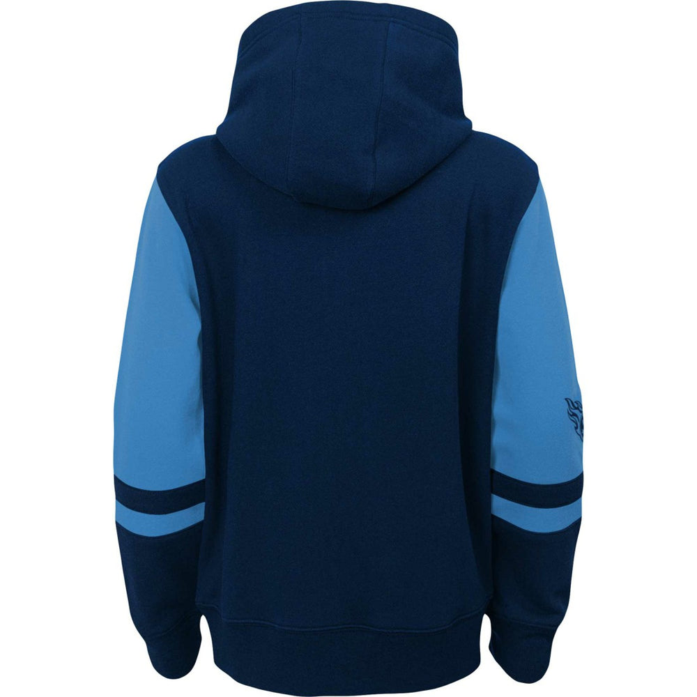 Tennessee Titans Youth Colorblock Full-Zip Hoodie - Navy cheap