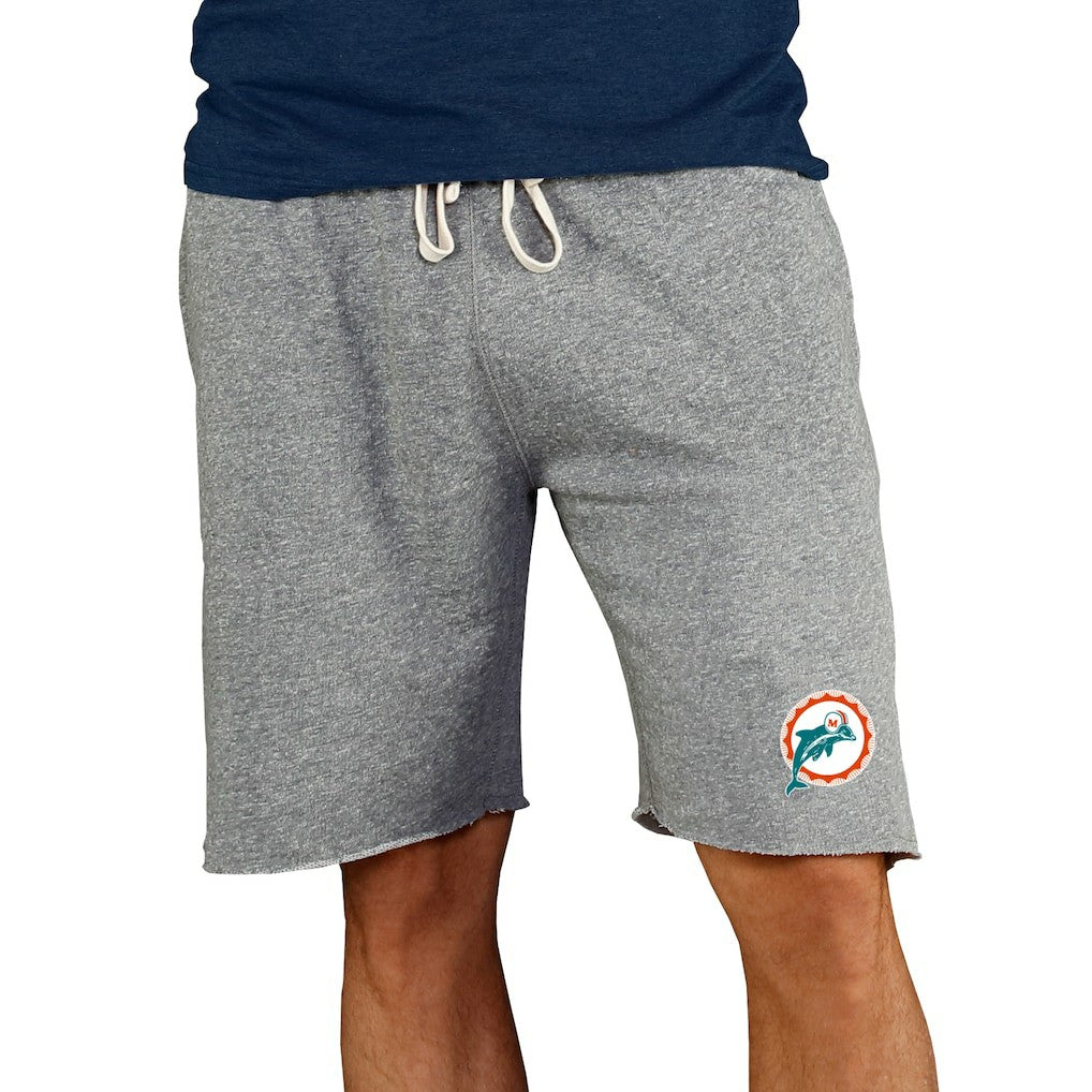 Miami Dolphins Concepts Sport Throwback Logo Mainstream Terry Shorts - Gray discount