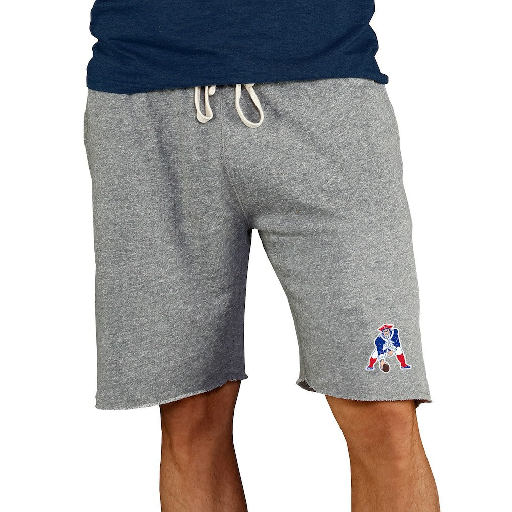 New England Patriots Concepts Sport Throwback Logo Mainstream Terry Shorts - Gray outlet