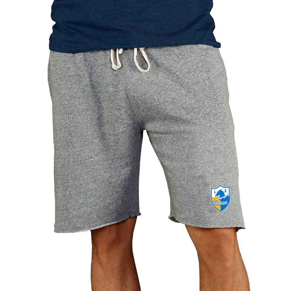 Los Angeles Chargers Concepts Sport Throwback Logo Mainstream Terry Shorts - Gray online