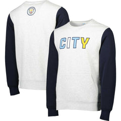 Manchester City Kangaroo Pullover Sweatshirt - Gray/Navy sale