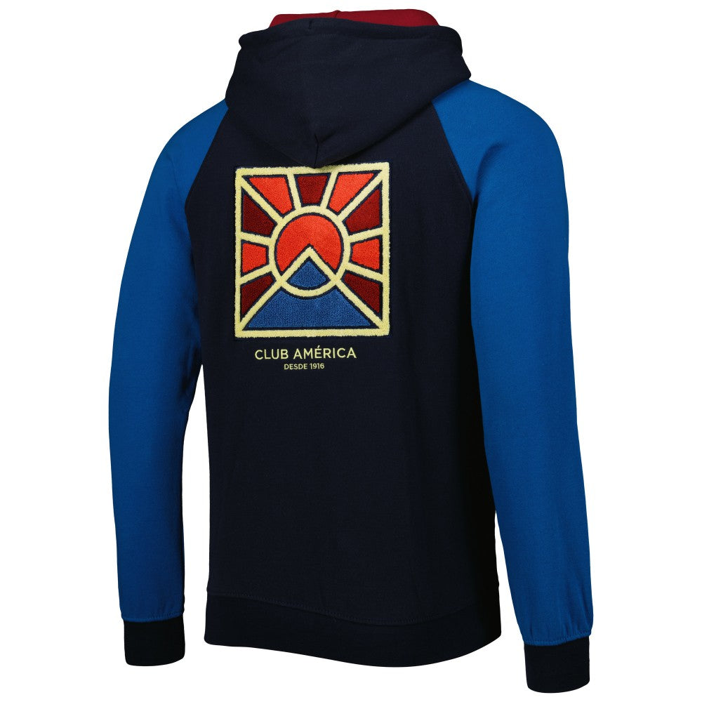 Club America Pride Raglan Pullover Hoodie - Navy/Blue outlet