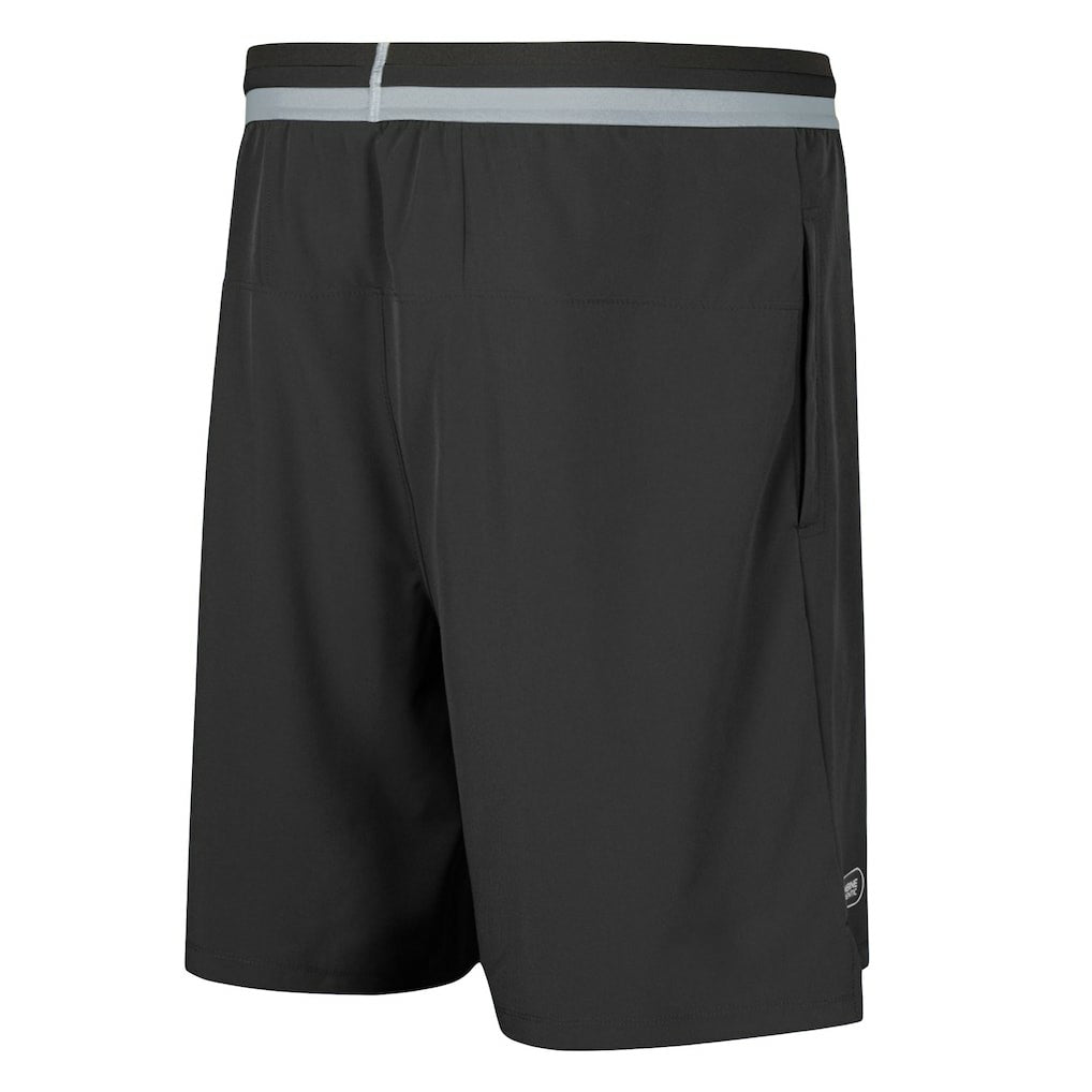 Las Vegas Raiders Cool Down Tri-Color Elastic Training Shorts - Black for sale