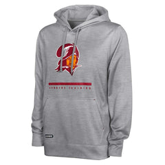 Tampa Bay Buccaneers Grid Drill Streak Fleece Pullover Hoodie - Heather Gray cheap
