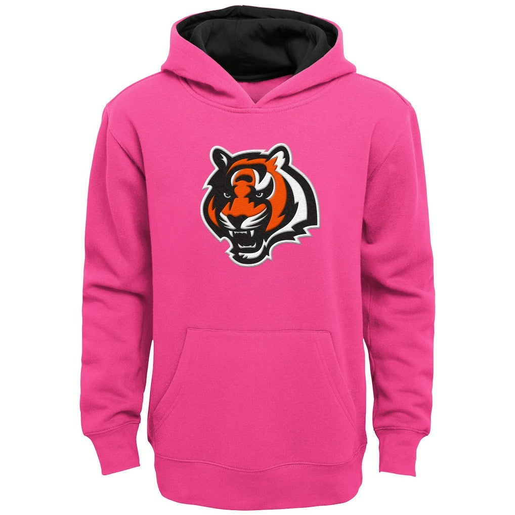 Cincinnati Bengals Girls Youth Prime Pullover Hoodie - Pink outlet