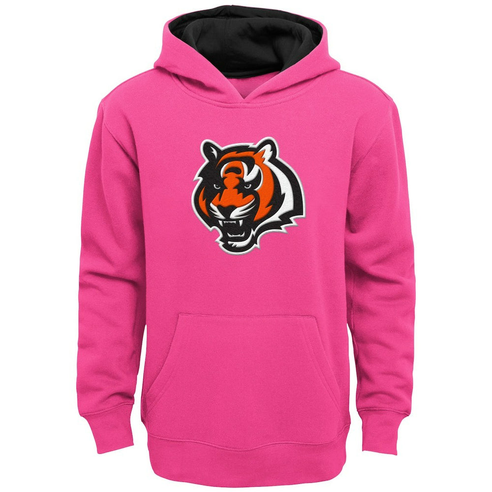 Cincinnati Bengals Girls Youth Prime Pullover Hoodie - Pink outlet