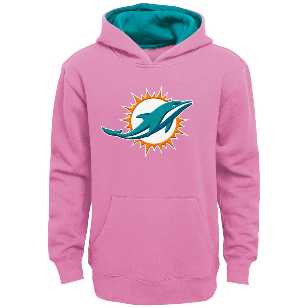 Miami Dolphins Girls Youth Prime Pullover Hoodie - Pink on sale
