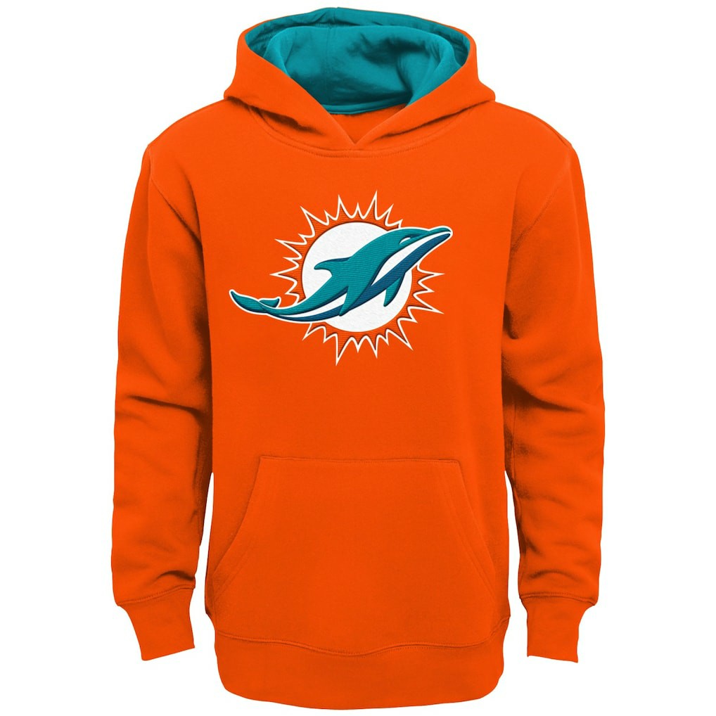 Miami Dolphins Youth Prime Pullover Hoodie - Orange discount