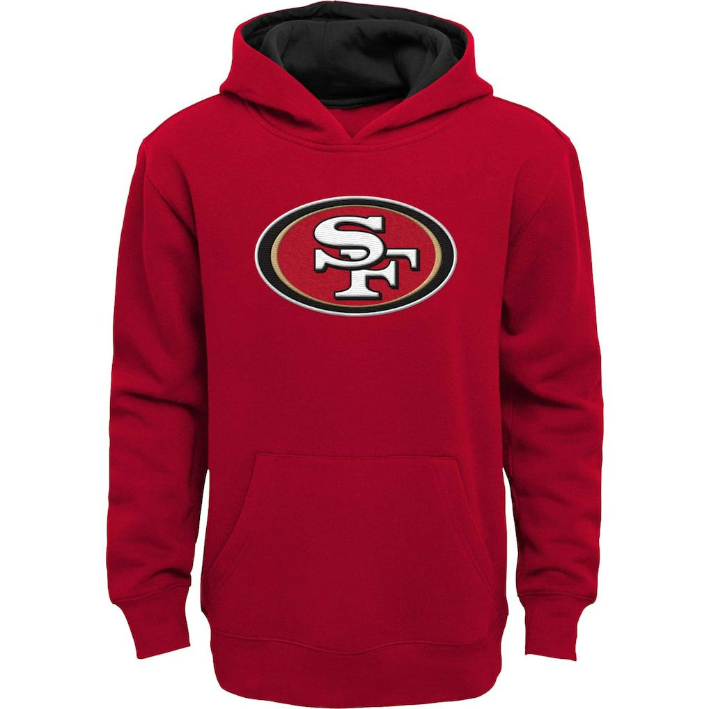 San Francisco 49ers Youth Prime Pullover Hoodie - Scarlet discount