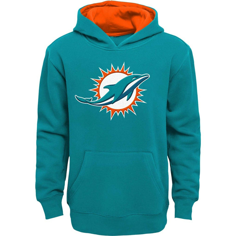 Miami Dolphins Youth Prime Pullover Hoodie - Aqua cheap
