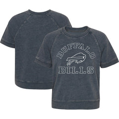 Buffalo Bills Girls Juniors Cheer Squad Raglan T-Shirt - Heather Charcoal sale