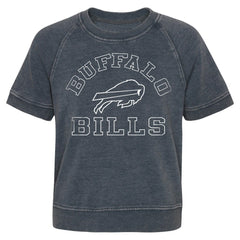 Buffalo Bills Girls Juniors Cheer Squad Raglan T-Shirt - Heather Charcoal sale