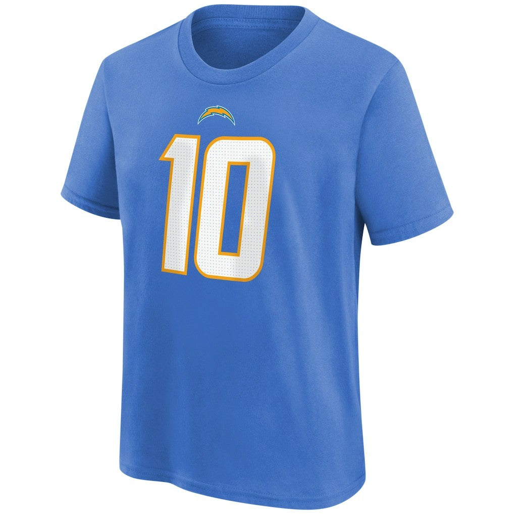 Justin Herbert Los Angeles Chargers Youth Player Name & Number T-Shirt - Powder Blue | Nike for sale
