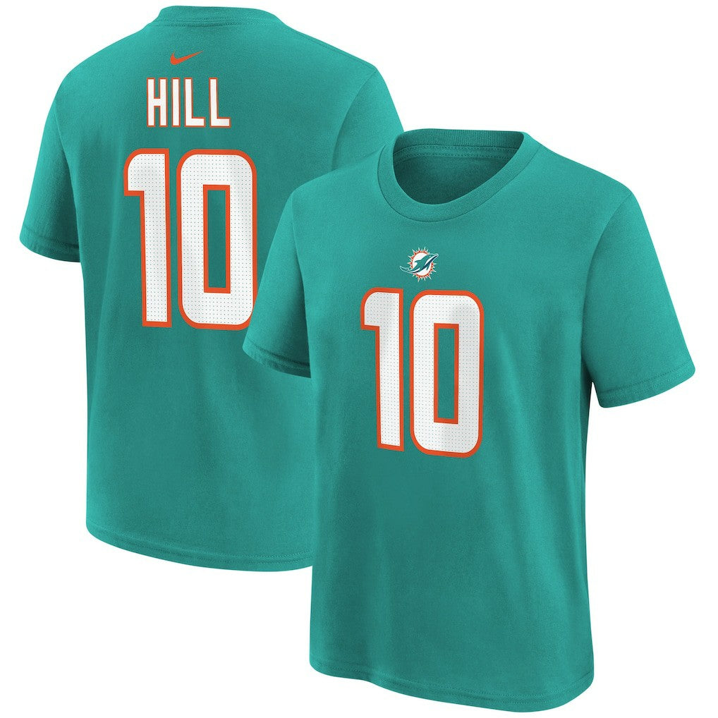 Tyreek Hill Miami Dolphins Youth Player Name & Number T-Shirt - Aqua | Nike for sale