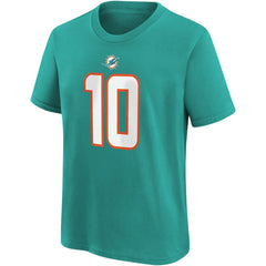 Tyreek Hill Miami Dolphins Youth Player Name & Number T-Shirt - Aqua | Nike for sale