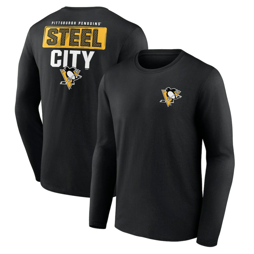 Pittsburgh Penguins Territorial Long Sleeve T-Shirt Black