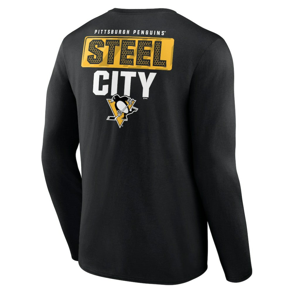 Pittsburgh Penguins Territorial Long Sleeve T-Shirt Black