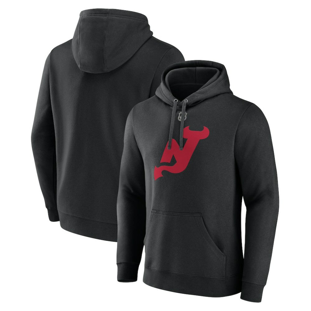 New Jersey Devils Alternate Logo Pullover Hoodie Black