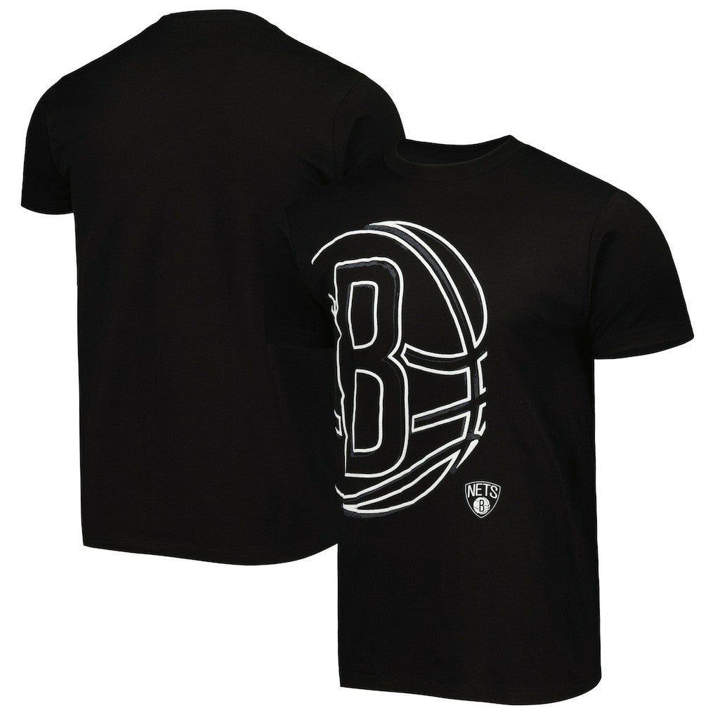 Brooklyn Nets Stadium Essentials Unisex Element Logo Pop T-Shirt - Black discount