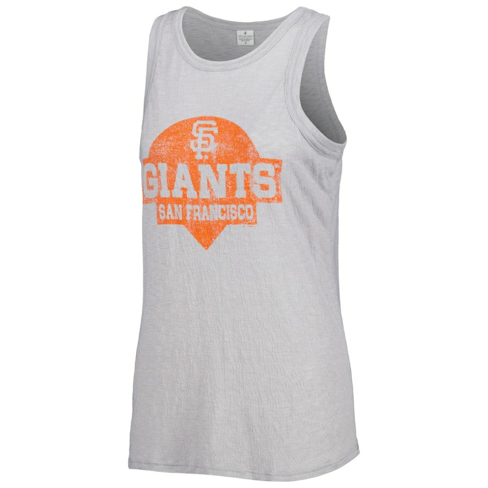 San Francisco Giants Soft as a Grape Women's Tri-Blend Tank Top - Gray