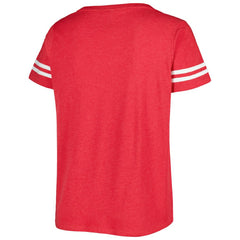 Washington Nationals Soft as a Grape Women's Plus Size V-Neck Jersey T-Shirt - Red
