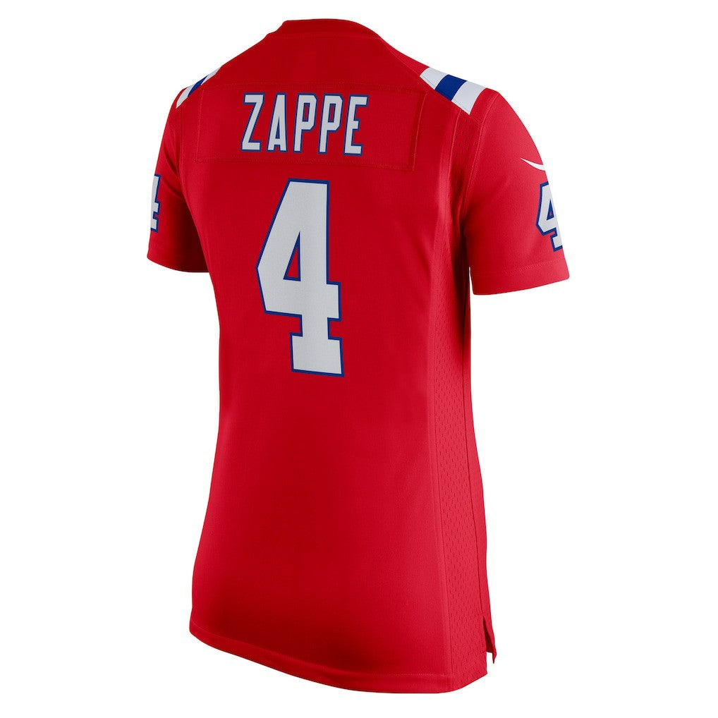 Bailey Zappe New England Patriots Women's Team Game Jersey - Red | Nike discount