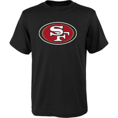 San Francisco 49ers Outerstuff Youth Primary Logo T-Shirt - Black for sale