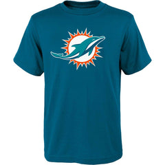 Miami Dolphins Outerstuff Youth Primary Logo T-Shirt - Aqua on sale