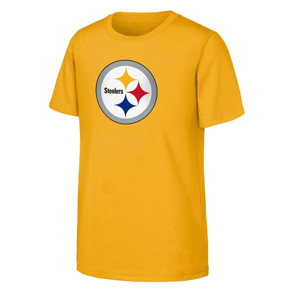 Pittsburgh Steelers Outerstuff Youth Primary Logo T-Shirt - Gold for sale