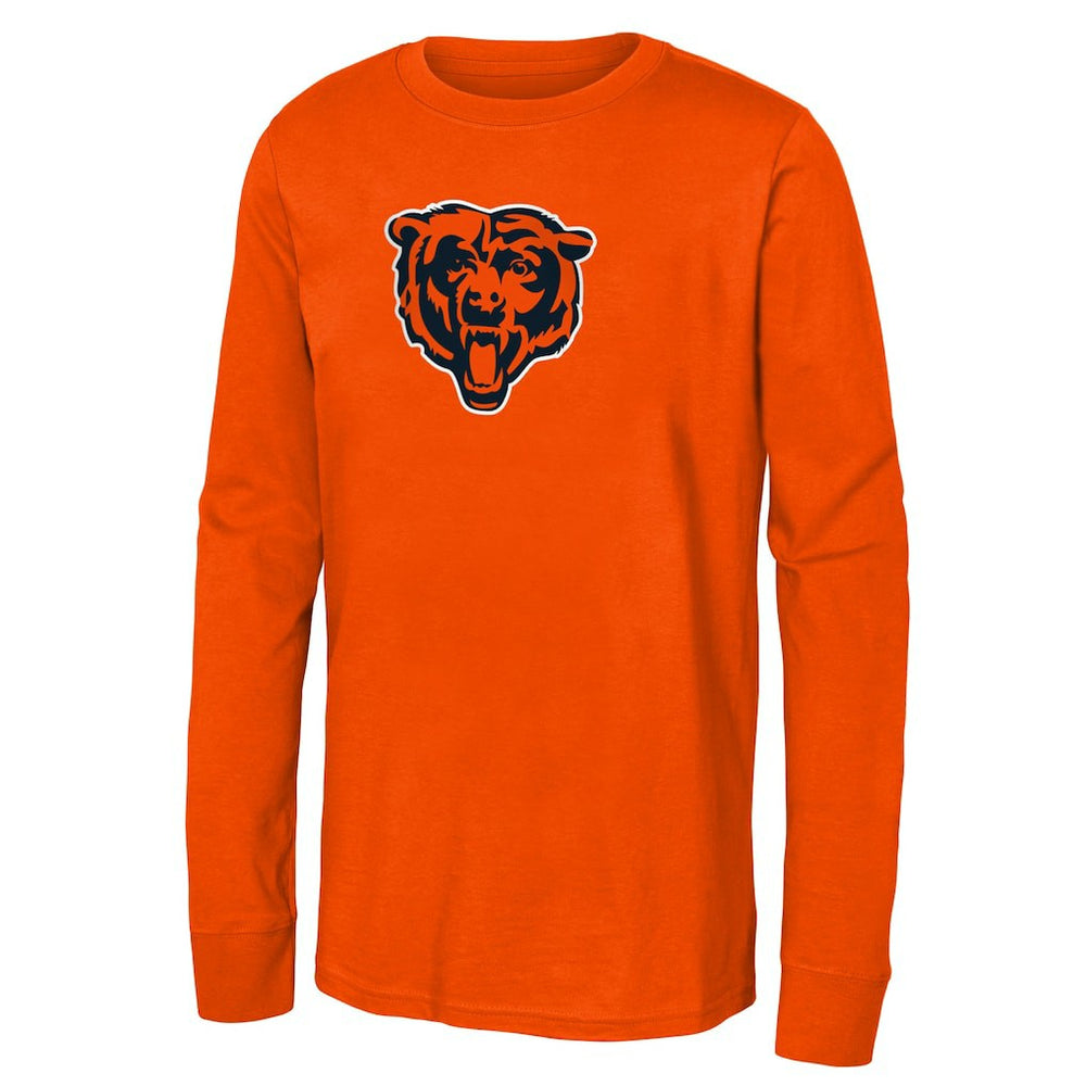 Chicago Bears Youth Primary Logo Long Sleeve T-Shirt - Orange outlet