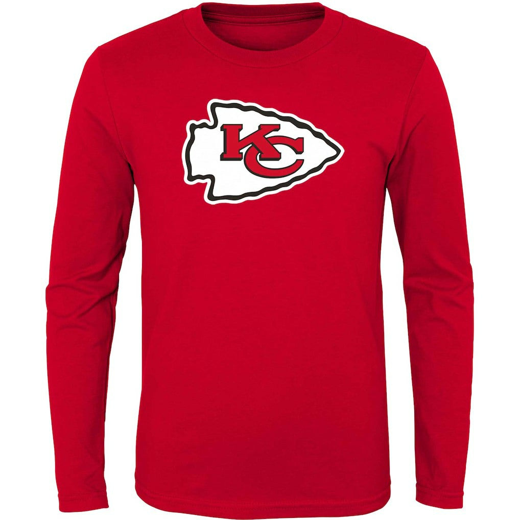 Kansas City Chiefs Youth Primary Logo Long Sleeve T-Shirt - Red outlet