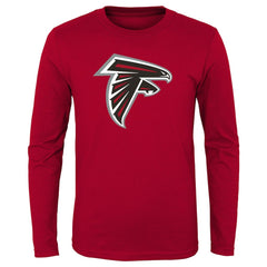 Atlanta Falcons Youth Primary Logo Long Sleeve T-Shirt - Red discount