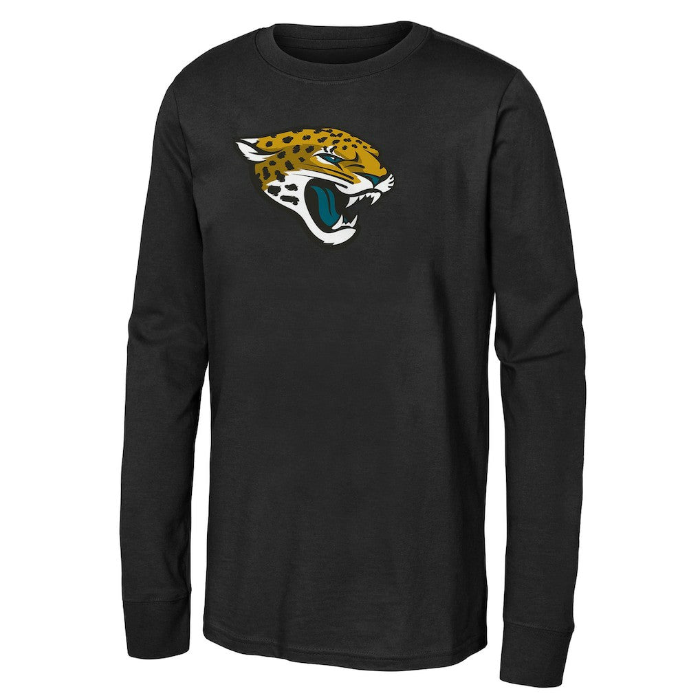 Jacksonville Jaguars Outerstuff Youth Primary Logo Long Sleeve T-Shirt - Black sale