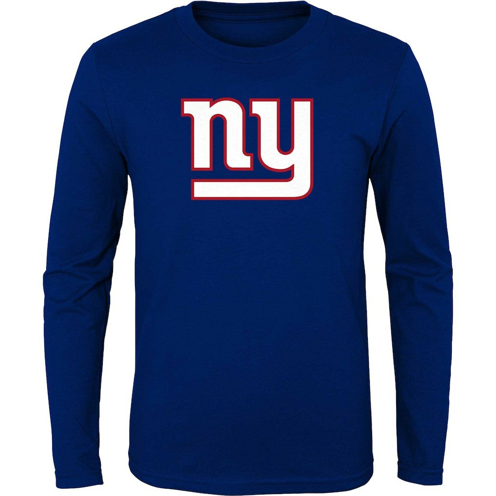 New York Giants Youth Primary Logo Long Sleeve T-Shirt - Royal cheap