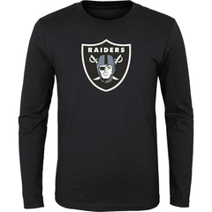 Las Vegas Raiders Youth Primary Logo Long Sleeve T-Shirt - Black sale