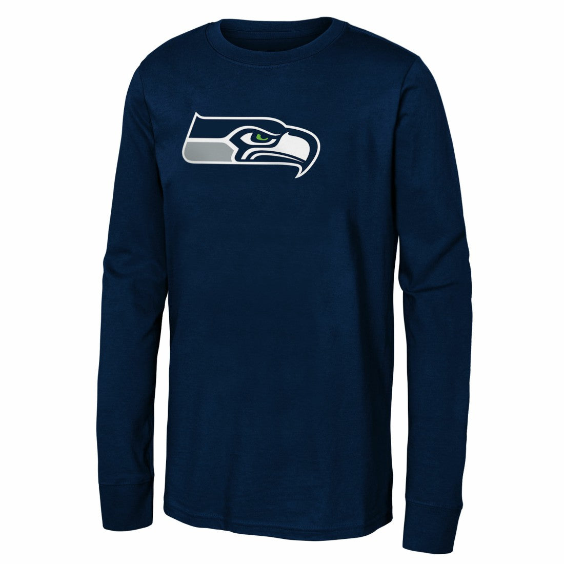 Seattle Seahawks Youth Primary Logo Long Sleeve T-Shirt - College Navy outlet