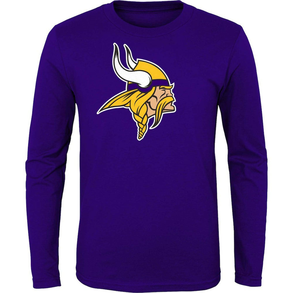 Minnesota Vikings Youth Primary Logo Long Sleeve T-Shirt - Purple sale