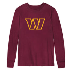 Washington Commanders Preschool Primary Logo Long Sleeve T-Shirt - Burgundy online