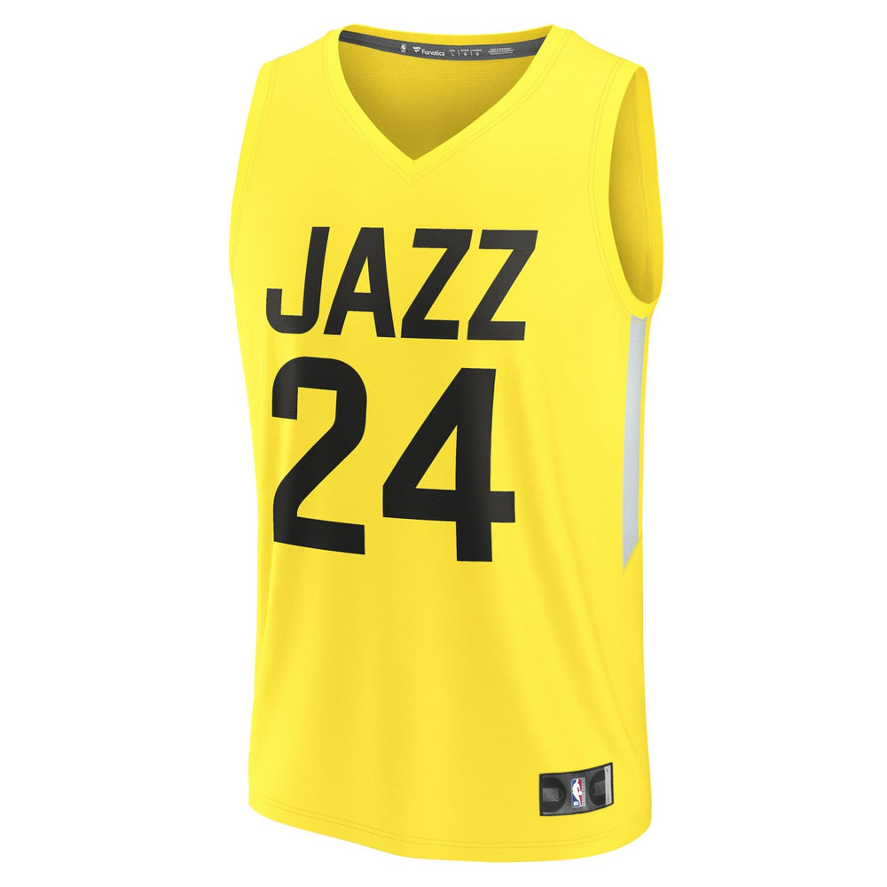 Walker Kessler Utah Jazz Fast Break Replica Player Jersey - Icon Edition - Yellow | Fanatics on sale