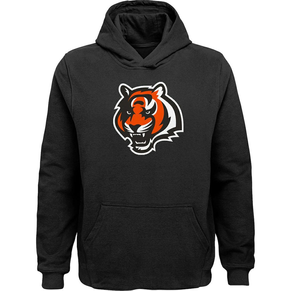 Cincinnati Bengals Youth Team Logo Pullover Hoodie - Black sale