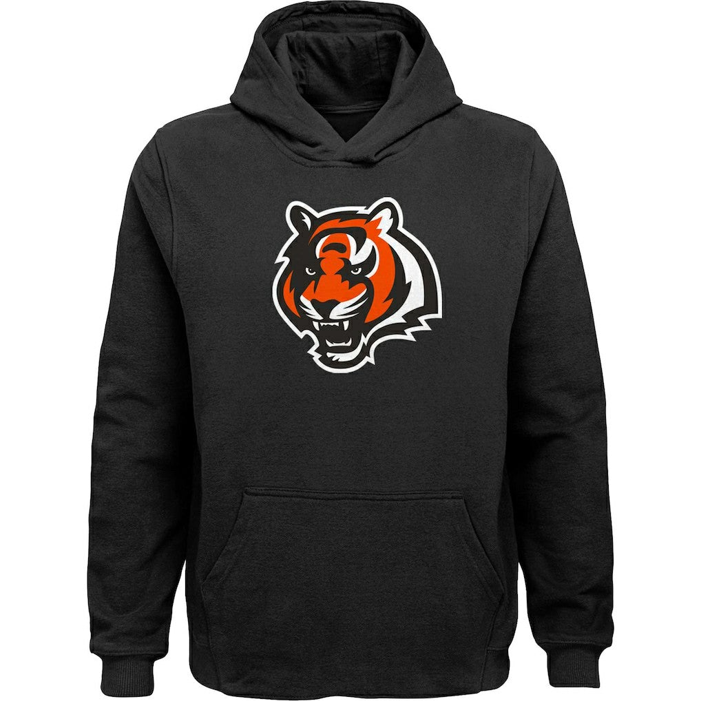 Cincinnati Bengals Youth Team Logo Pullover Hoodie - Black sale