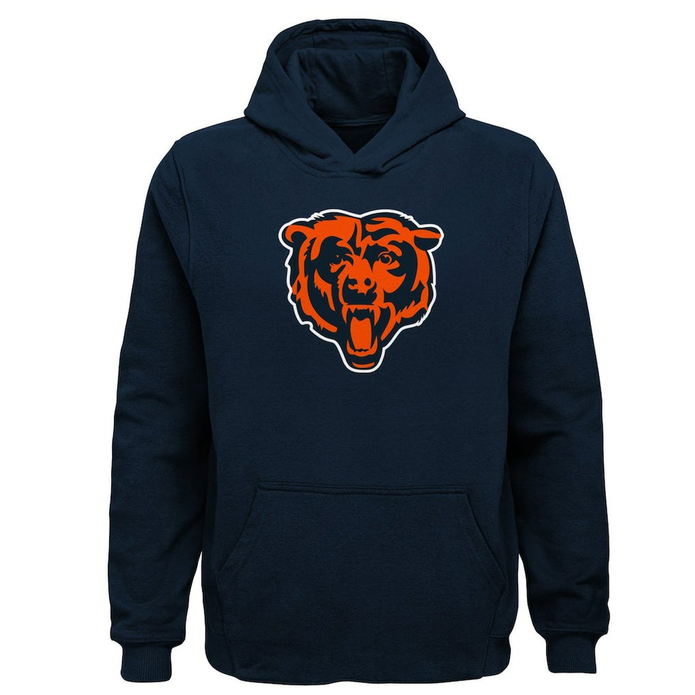Chicago Bears Youth Team Logo Pullover Hoodie - Navy on sale