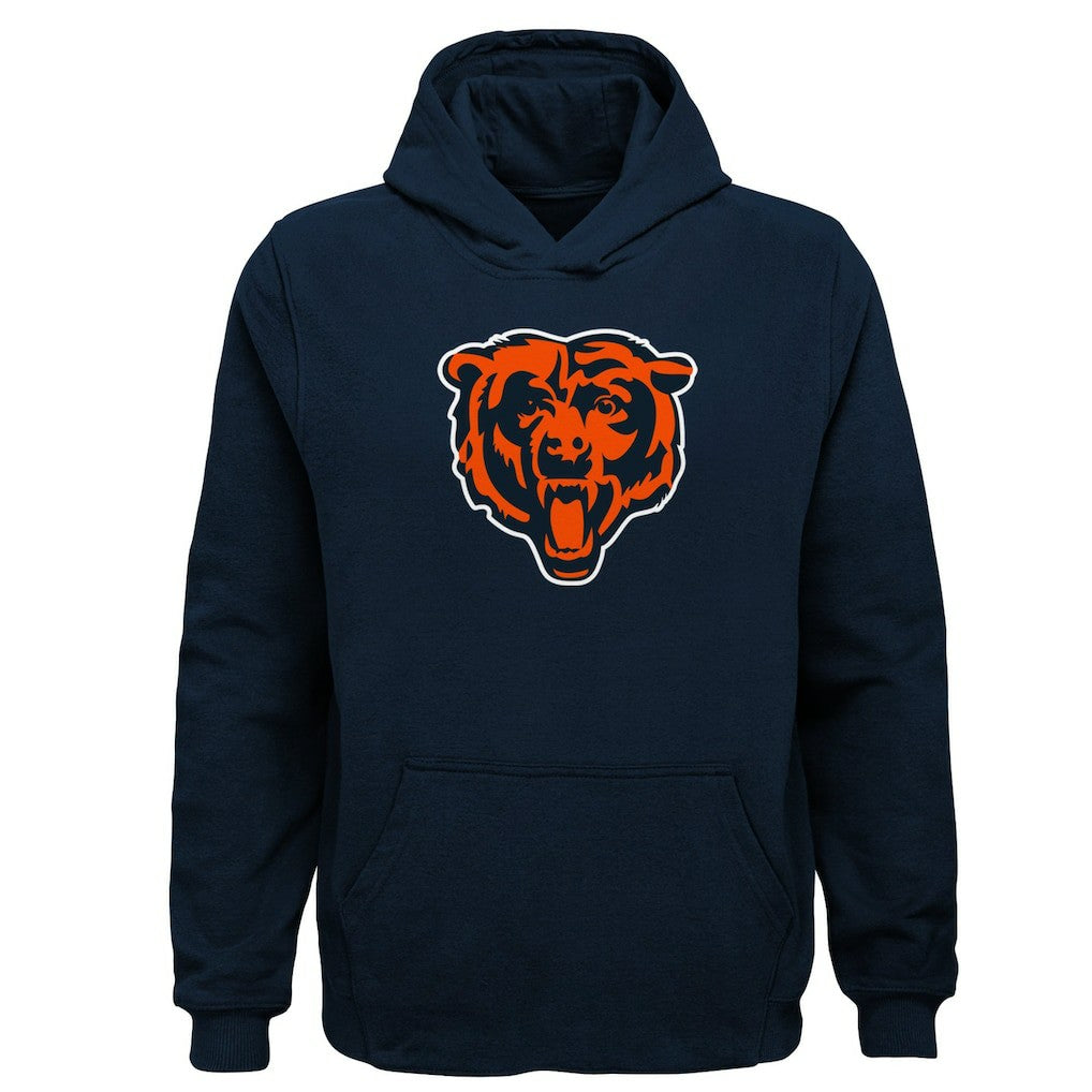 Chicago Bears Youth Team Logo Pullover Hoodie - Navy on sale